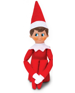 Elf on the Shelf Red Boy Light Skin Blue Eyes