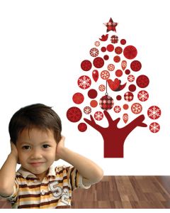 Floating Christmas Trees Wall Sticker Packs