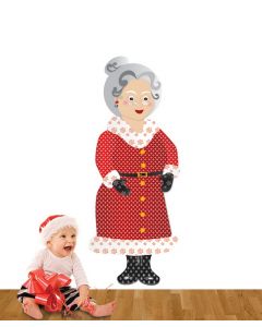 Mrs Christmas Pattern Giant Stickers Pack