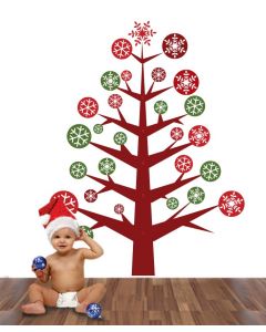 Pine Christmas Tree Wall Sticker Pack