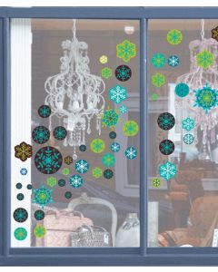 Snowflakes Transparent Wall Sticker Packs