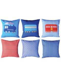Steam Train and Carriages (pack of 3) Cushions Pack
